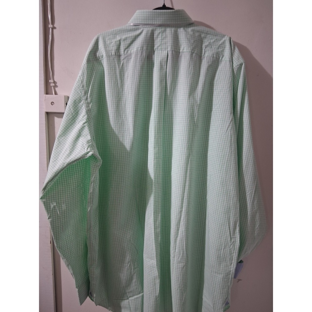 Ralph Lauren Mens 2XLT Gingham Shirt Mint Green Pink Pony Cotton Stretch Tall - Picture 7 of 7
